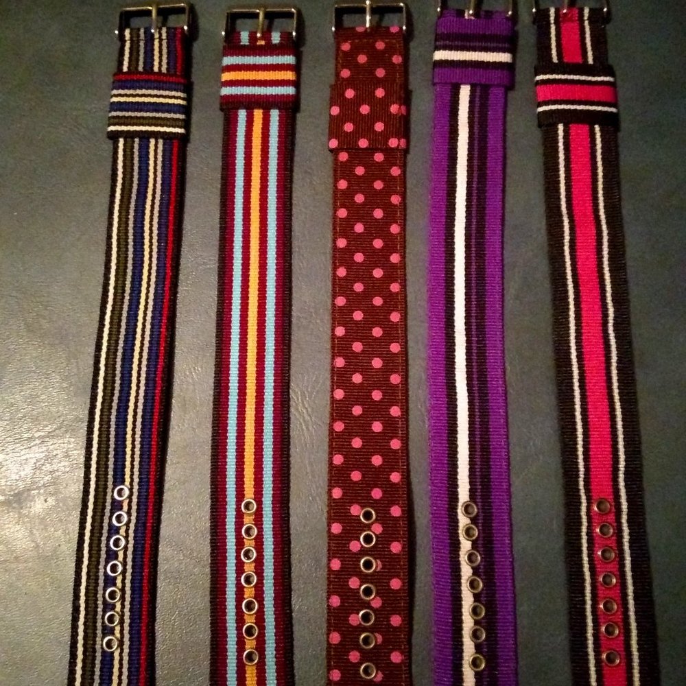 Multicolored Wrist and Watch Bands ( 5 pack set)